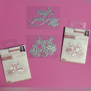 Two (2) New Christmas Holiday Die Cuts